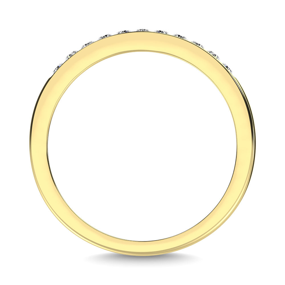 10K Yellow Gold 1/5 Ct.Tw. Diamond Anniversary Band
