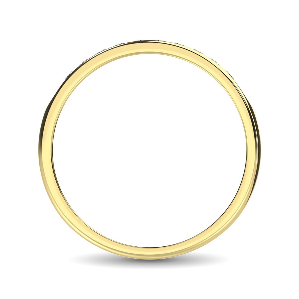 Diamond 1 Ct.Tw. Mens Machine Band in 10K Yellow Gold