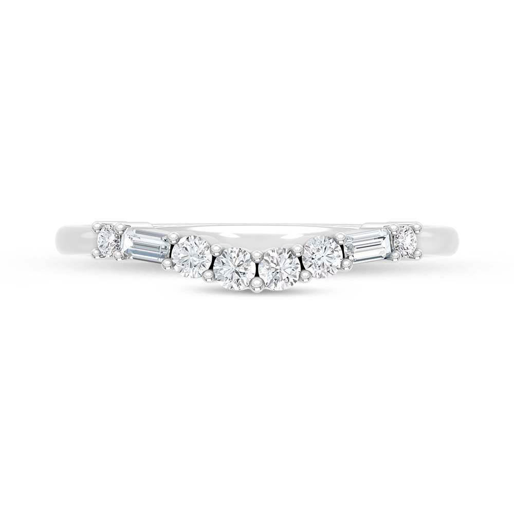14K White Gold 1/4 Ct.Tw. Diamond Band
