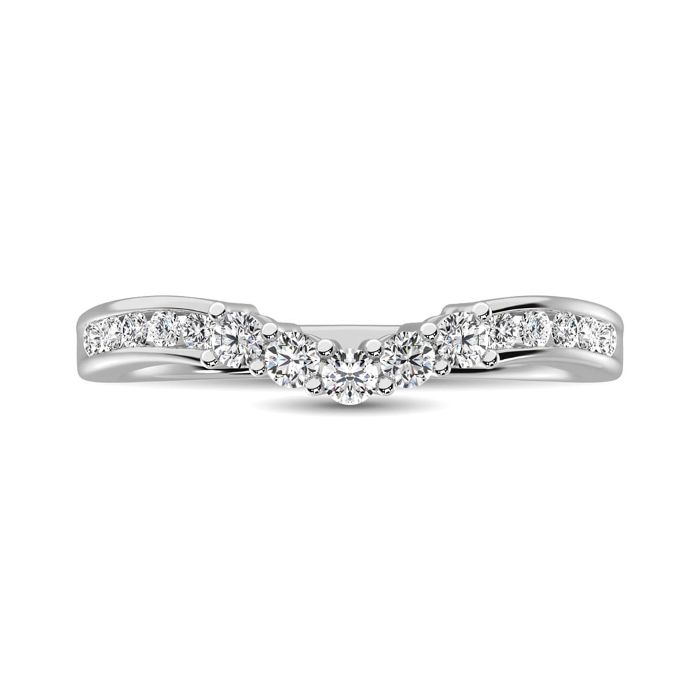 14K White Gold 1/3 Ct.Tw. Diamond Band