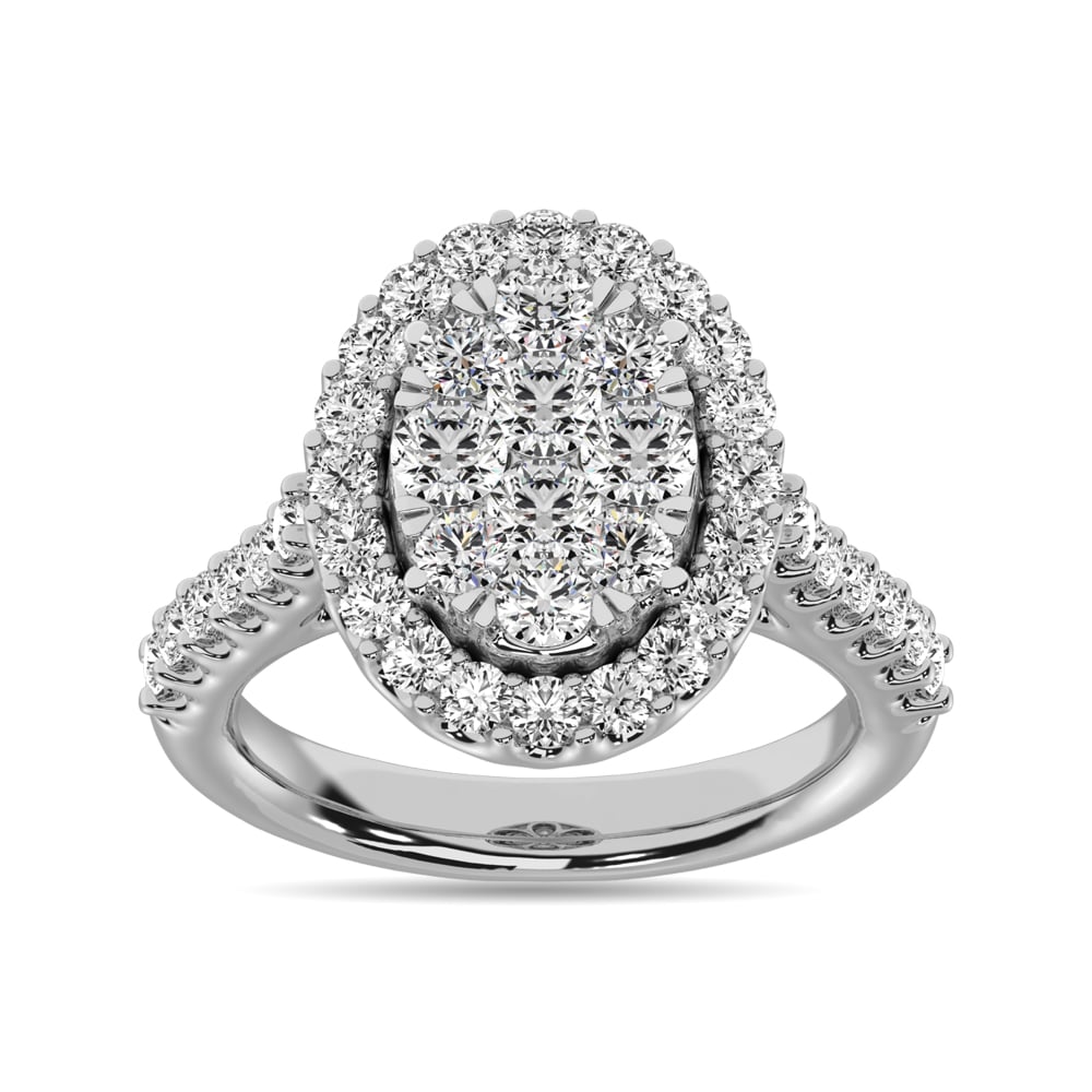 14K White Gold 2 Ct.tw Diamond Fashion Ring