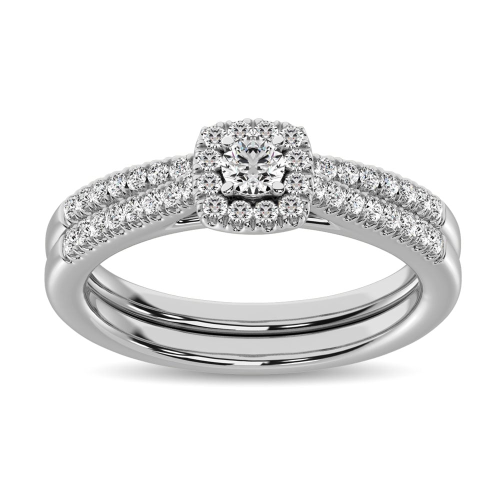 10K White Gold 2/5 Ct.tw Diamond Engagement Ring
