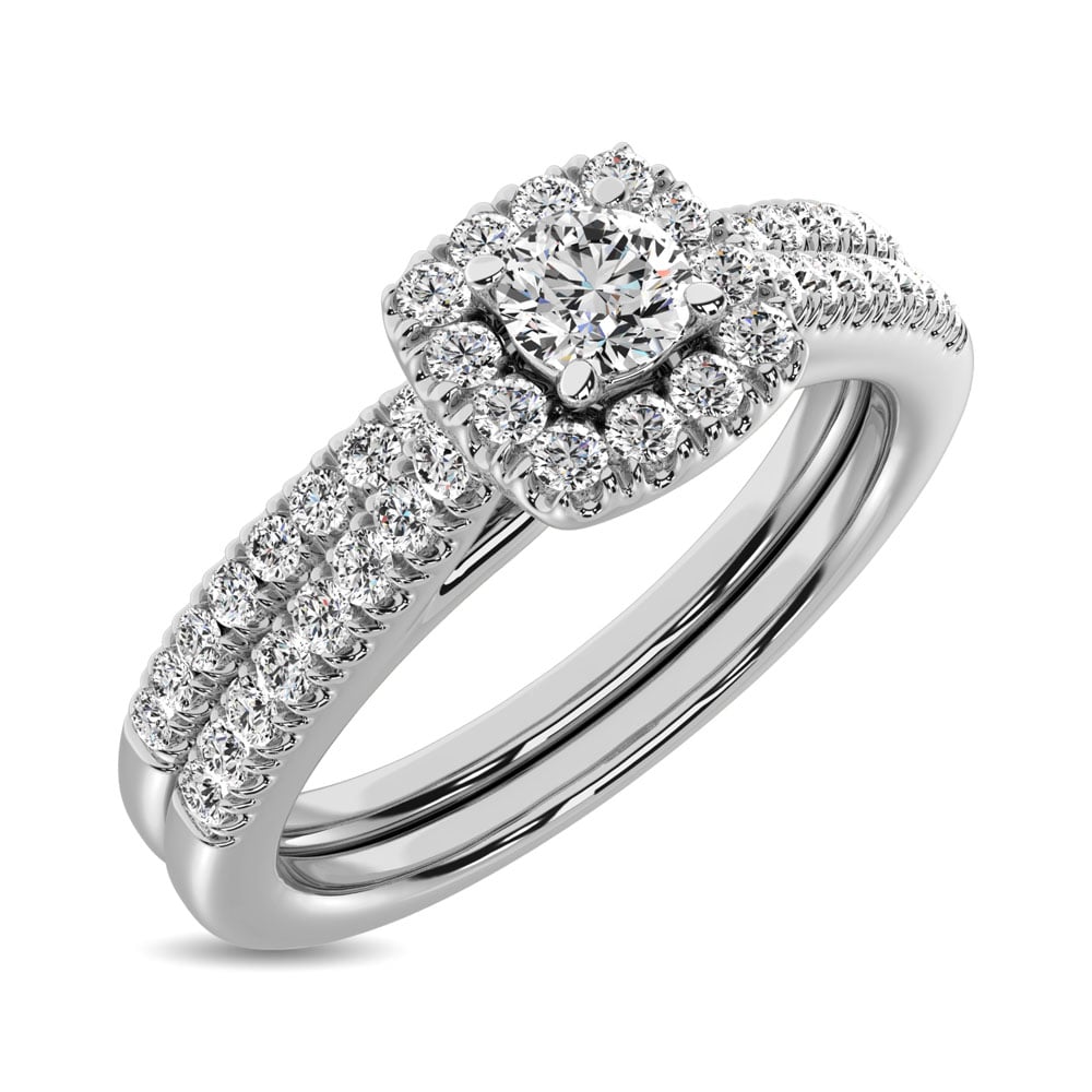 10K White Gold 2/5 Ct.tw Diamond Engagement Ring