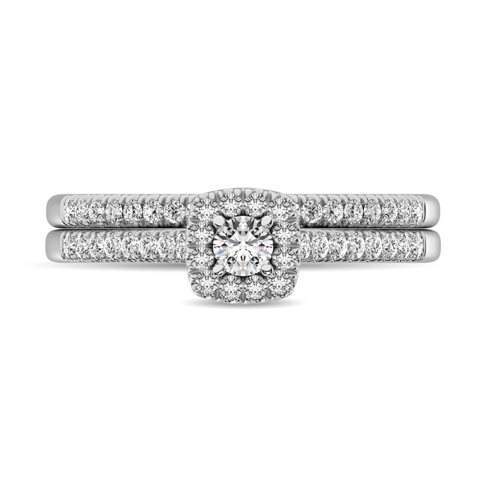10K White Gold 2/5 Ct.tw Diamond Engagement Ring