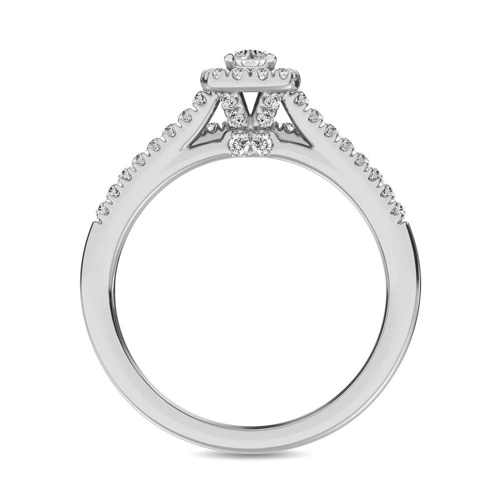 10K White Gold 2/5 Ct.tw Diamond Engagement Ring