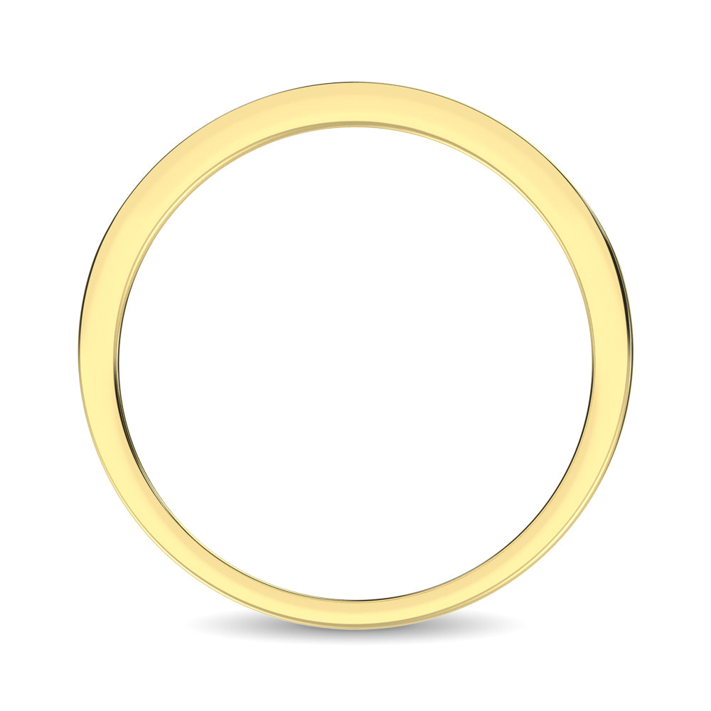 14K Yellow Gold 1/5 Ct.tw Tsavorite Machine Band