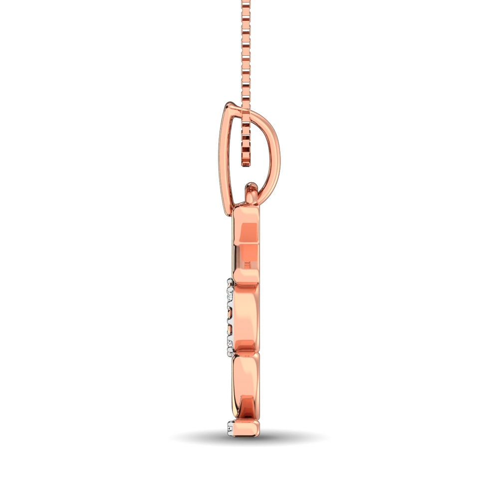 10K White Gold Diamond Accent Fashion Pendant