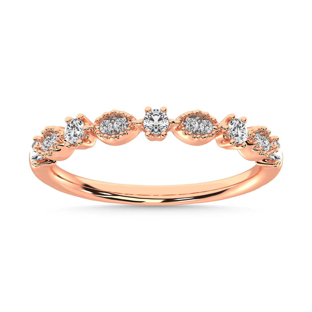 Diamond 1/4 Ct.Tw. Stackable Band in 14K Rose Gold