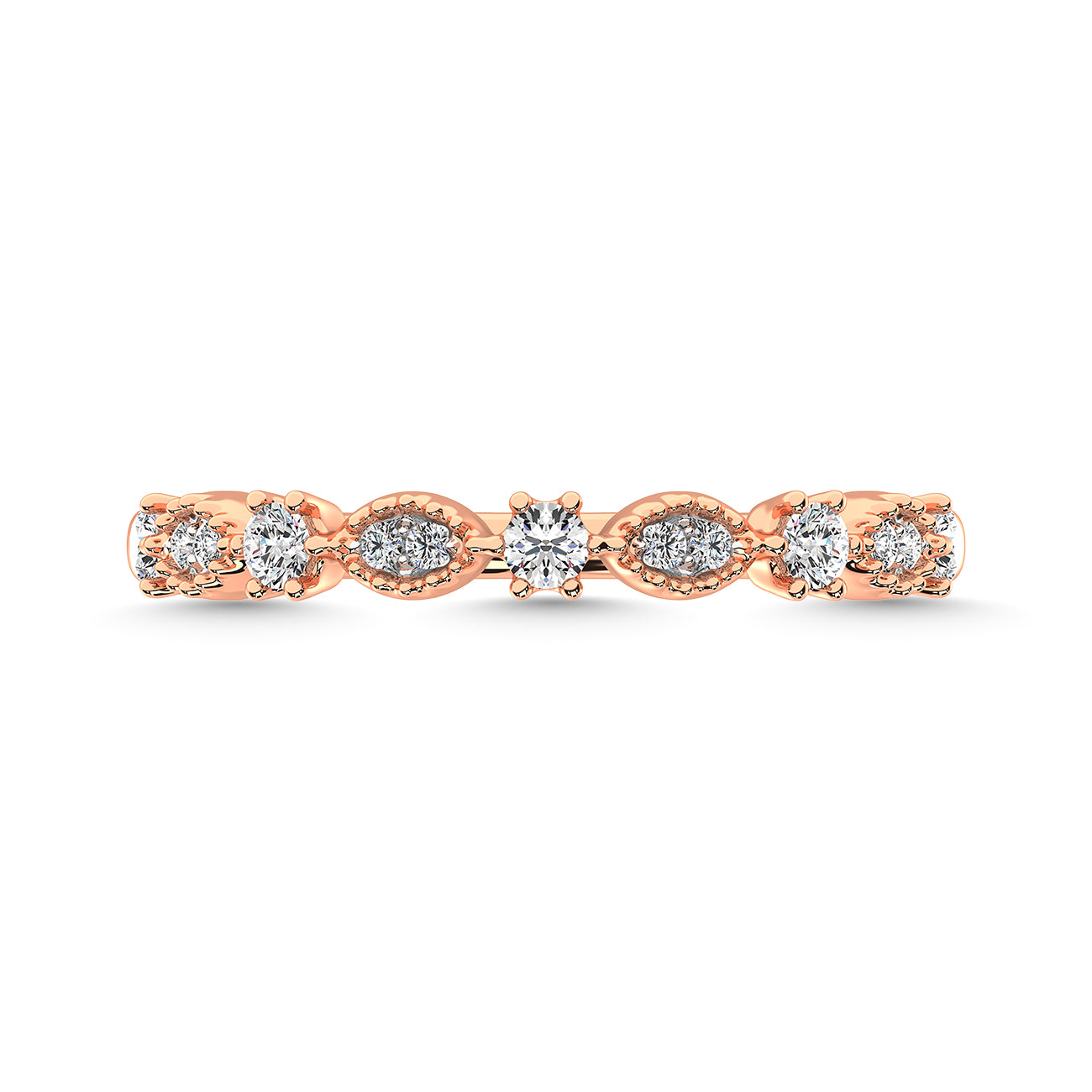 Diamond 1/4 Ct.Tw. Stackable Band in 14K Rose Gold