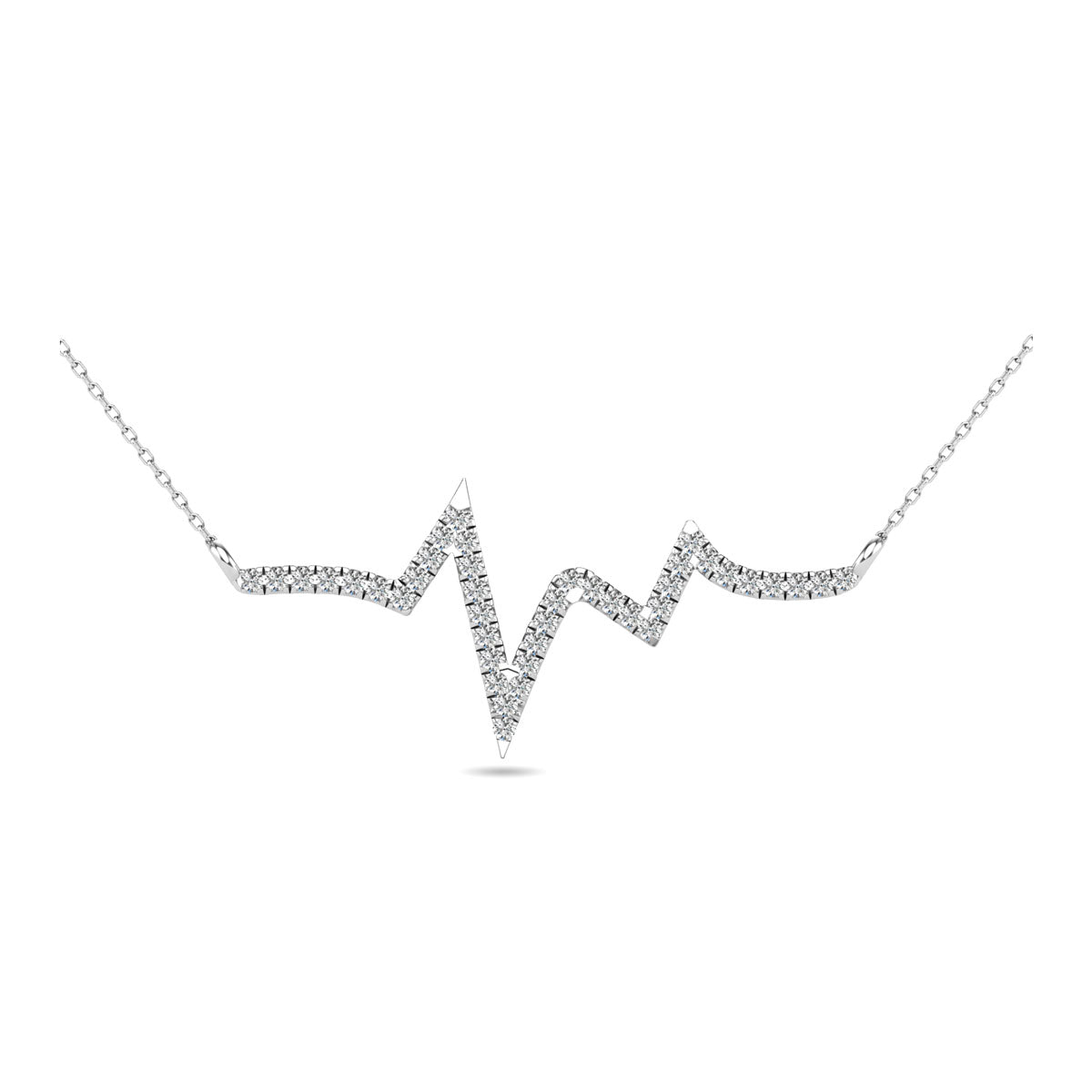 Diamond 1/6 Ct.Tw. Heartbeat Necklace