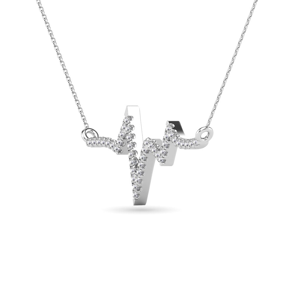Diamond 1/6 Ct.Tw. Heartbeat Necklace