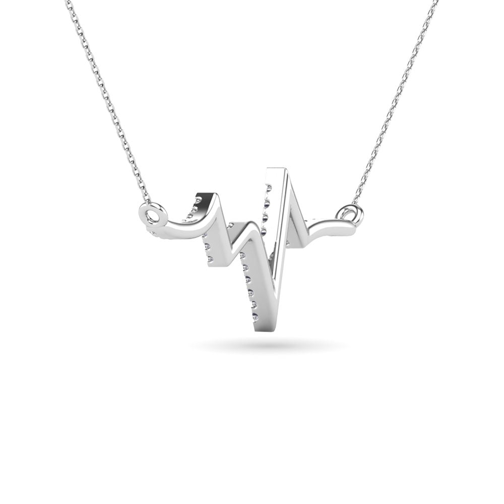 Diamond 1/6 Ct.Tw. Heartbeat Necklace