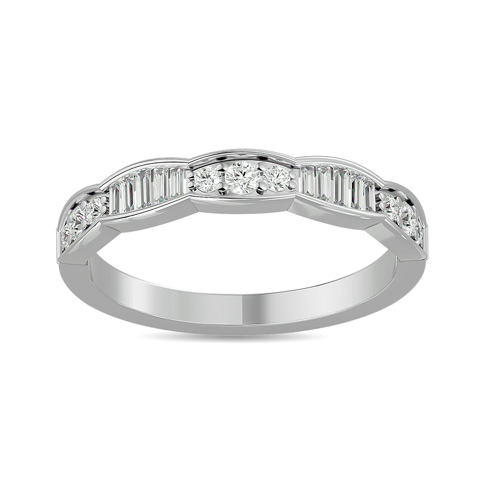 Diamond 1/3 Ct.tw Stack Band in 14K White Gold