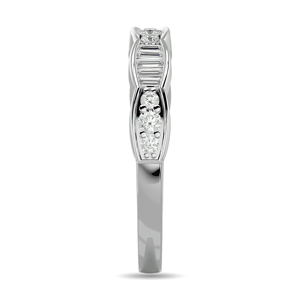 Diamond 1/3 Ct.tw Stack Band in 14K White Gold