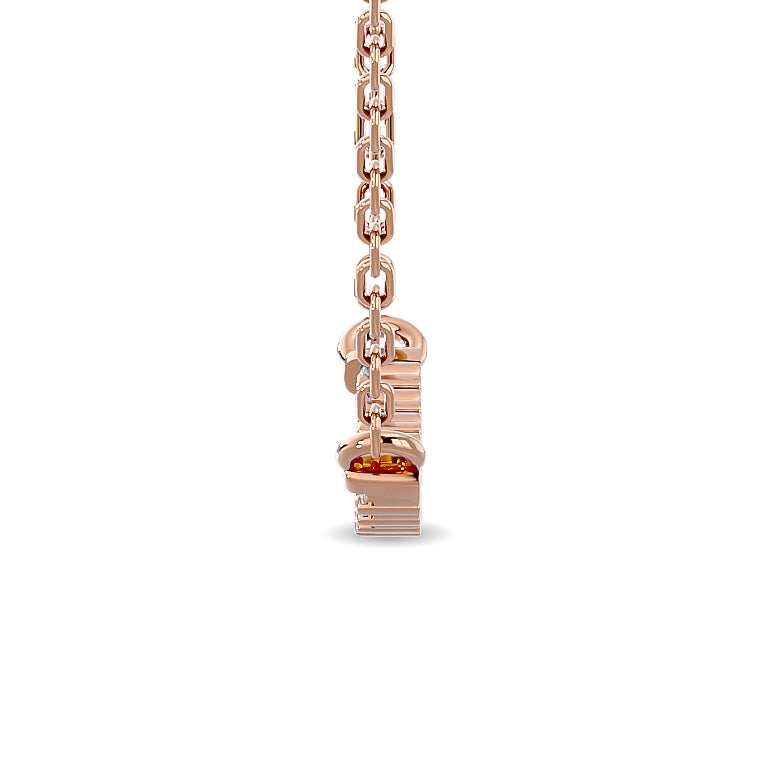 Diamond 1/6 Ct.tw Fashion Necklace  in 10K Rose Gold