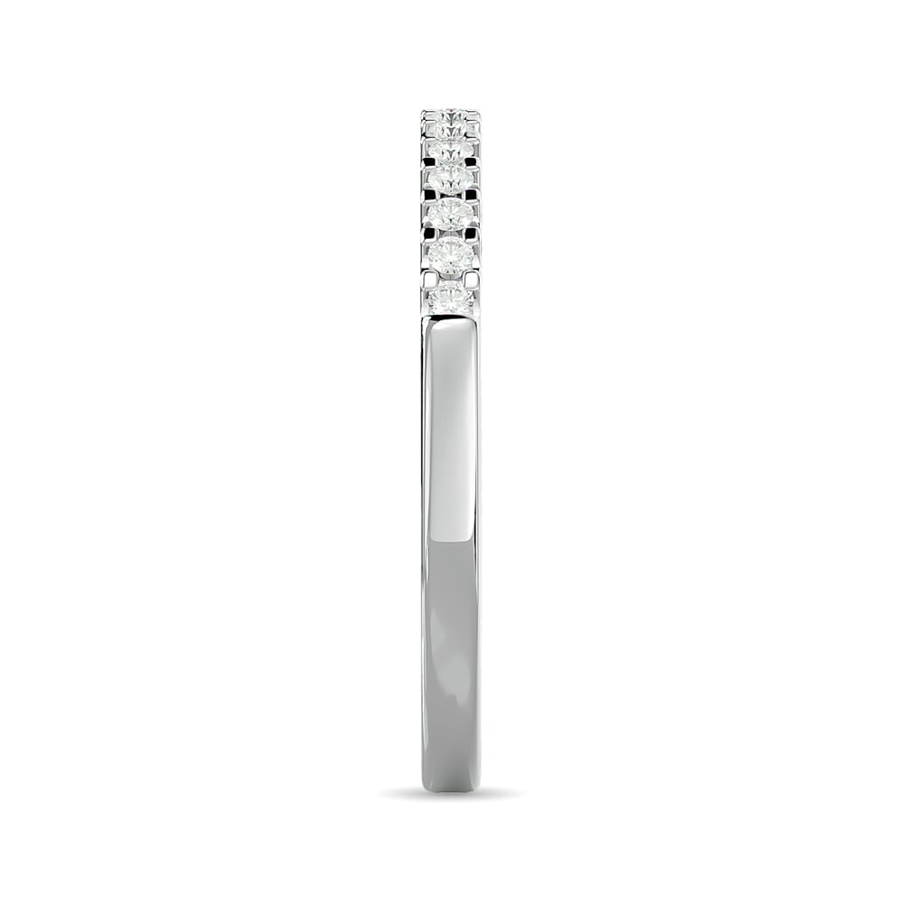 Diamond Wedding Band 1/6 Ct.tw in 10K White Gold