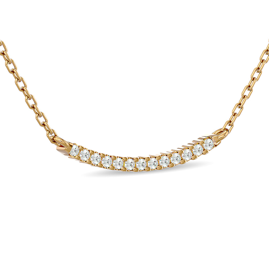 Diamond 1/6 Ct.tw Fashion Necklace  in 10K Yellow Gold