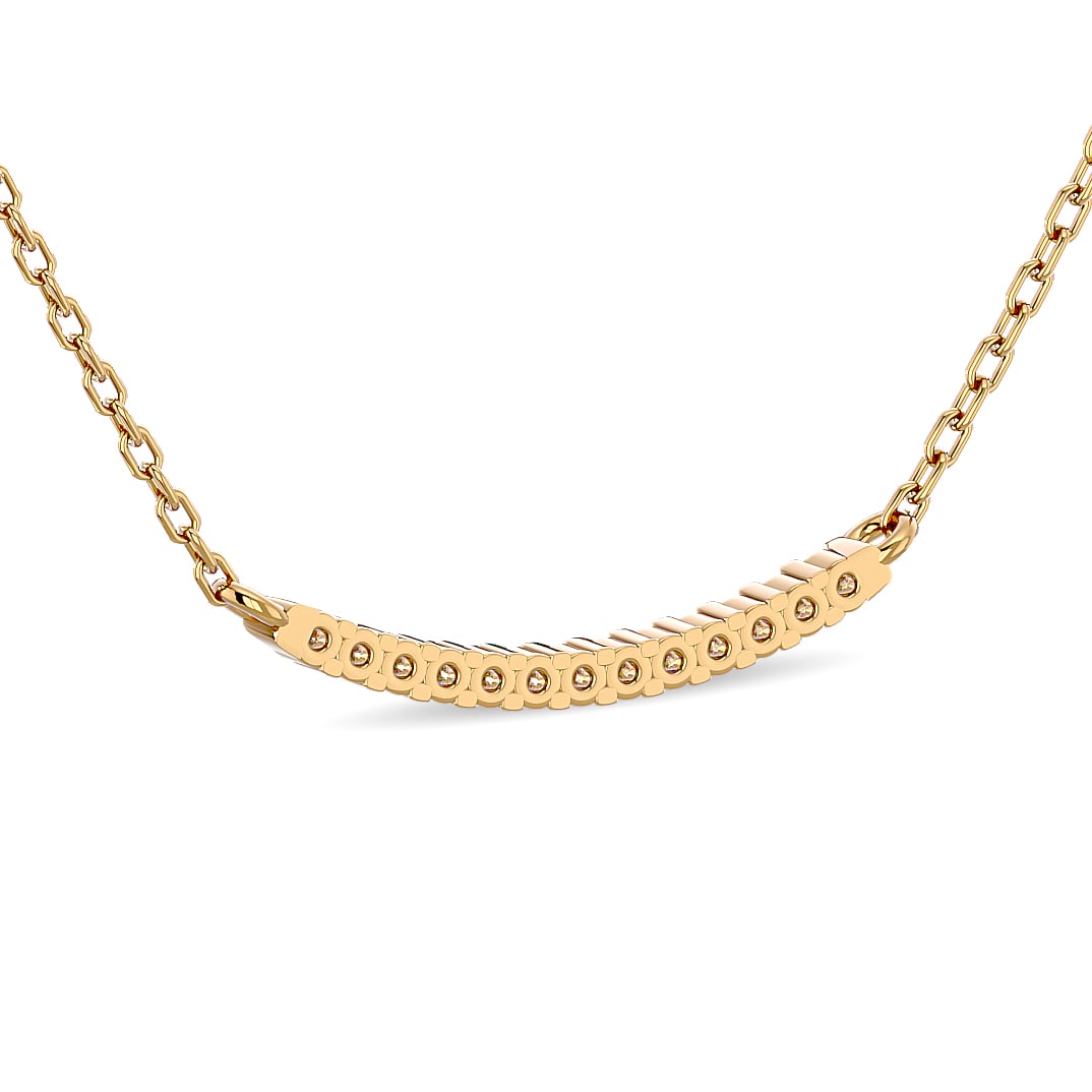 Diamond 1/6 Ct.tw Fashion Necklace  in 10K Yellow Gold