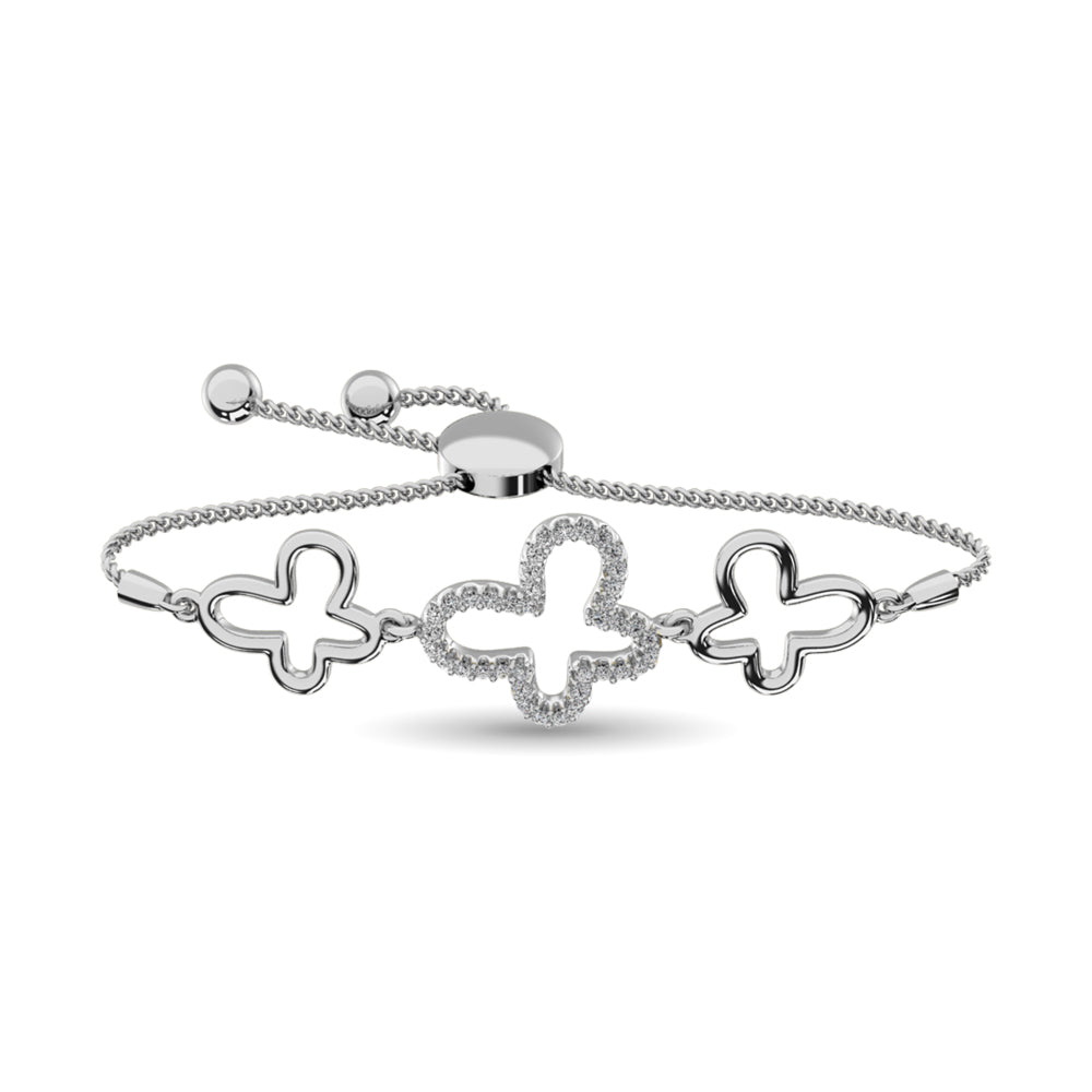 Diamond 1/6 Ct.tw Bracelet in Sterling Silver