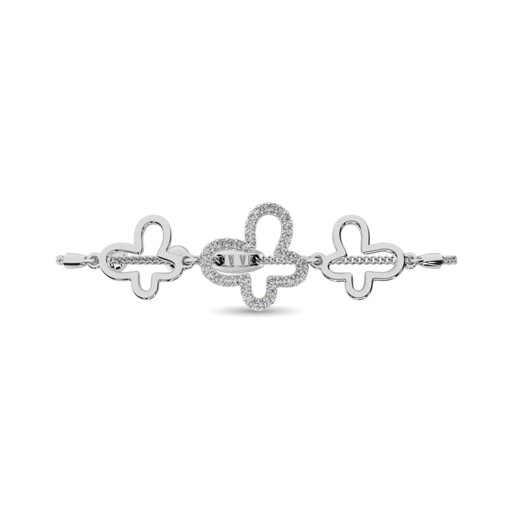 Diamond 1/6 Ct.tw Bracelet in Sterling Silver