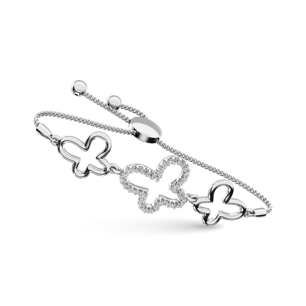 Diamond 1/6 Ct.tw Bracelet in Sterling Silver