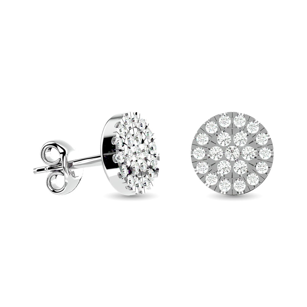 Diamond Stud earrings 1/3 Ct.tw in 10K White Gold