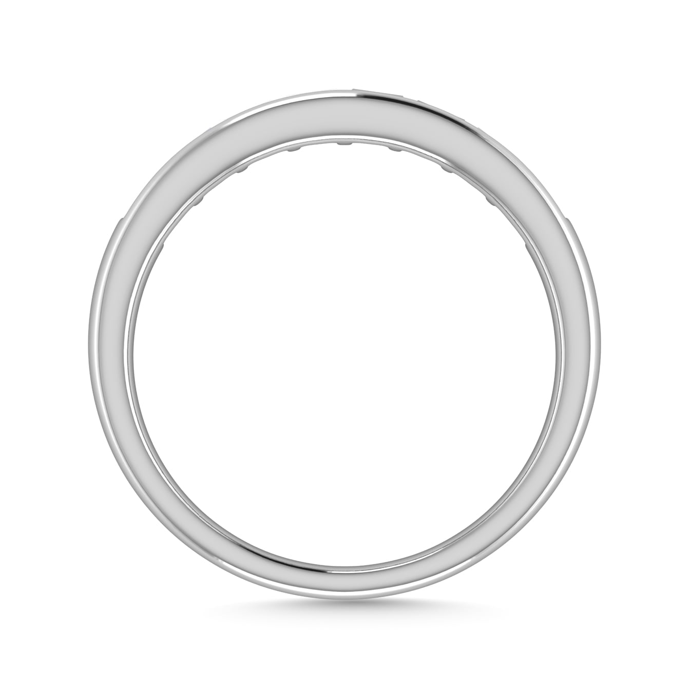 Diamond 1/4 Ct.Tw. Baguette Cut Anniversary Band in 14K White Gold