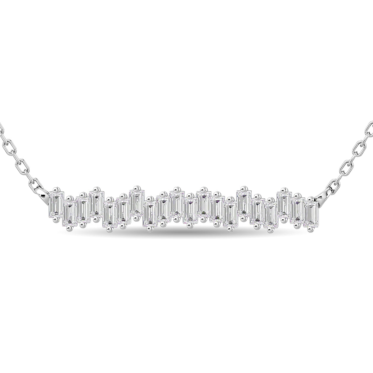 Diamond 1/4 Ct.Tw. Fashion Necklace in 14K White Gold