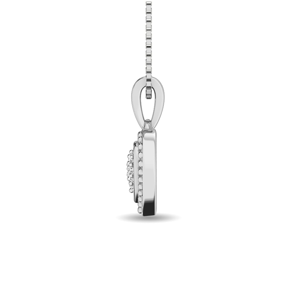 Diamond 1/50 Ct.tw Heart Pendant in Sterling Silver