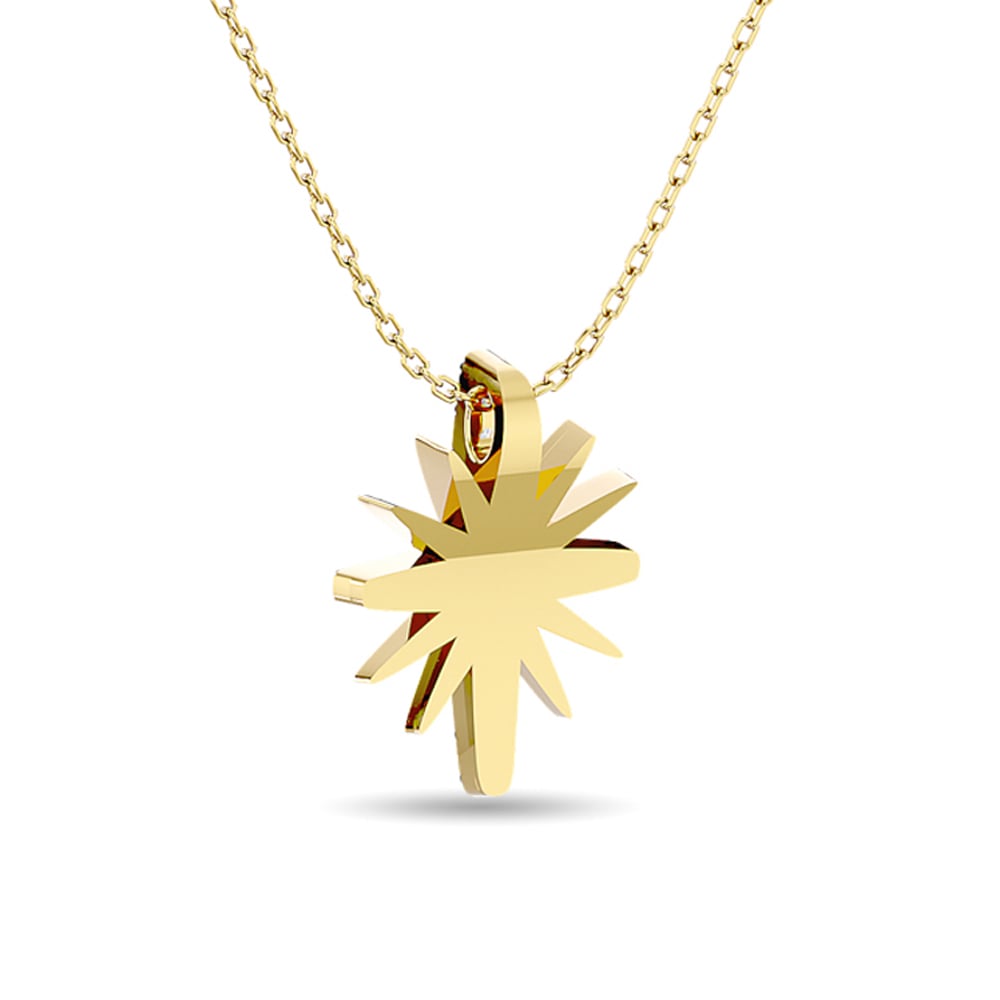 Diamond 1/8 Ct.tw Star Pendant in 10K Yellow Gold