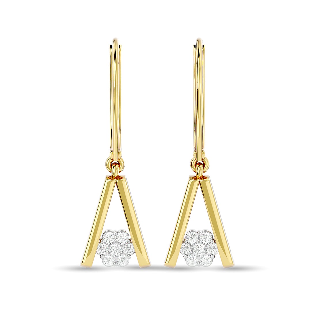 Diamond Fashion Earrings 1/10 Ct.tw in 10K Yellow Gold