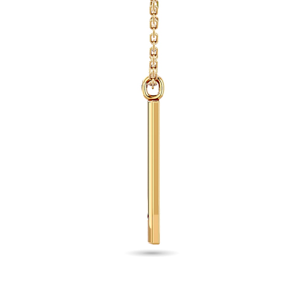 Diamond Bar Pendant 1/50 Ct.tw in 10K Yellow Gold
