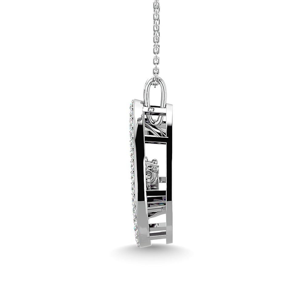 Diamond 1/4 Ct.Tw. Pear Shape Pendant in 14K White Gold