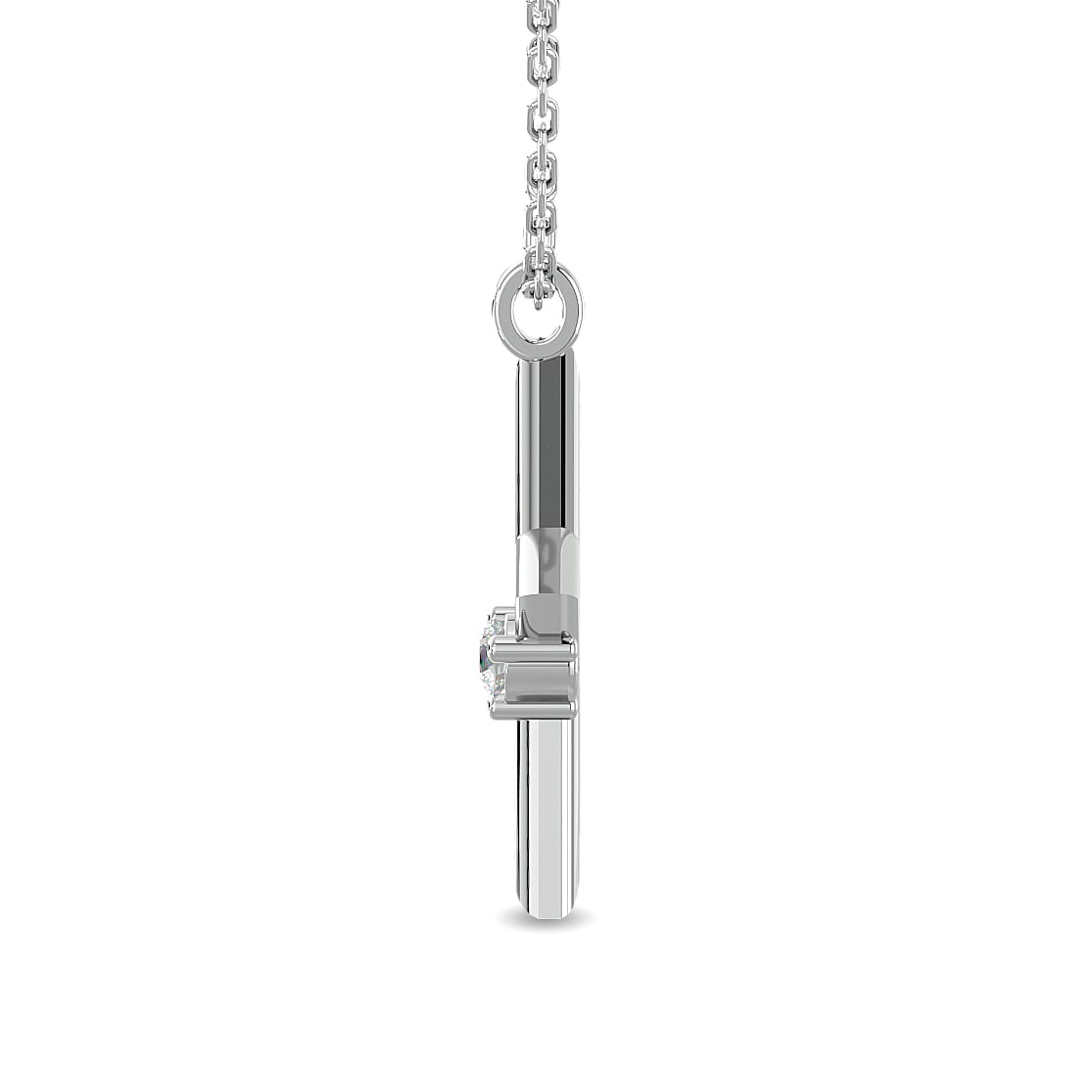 Diamond 1/20 Ct.tw Star Pendant in Sterling Silver