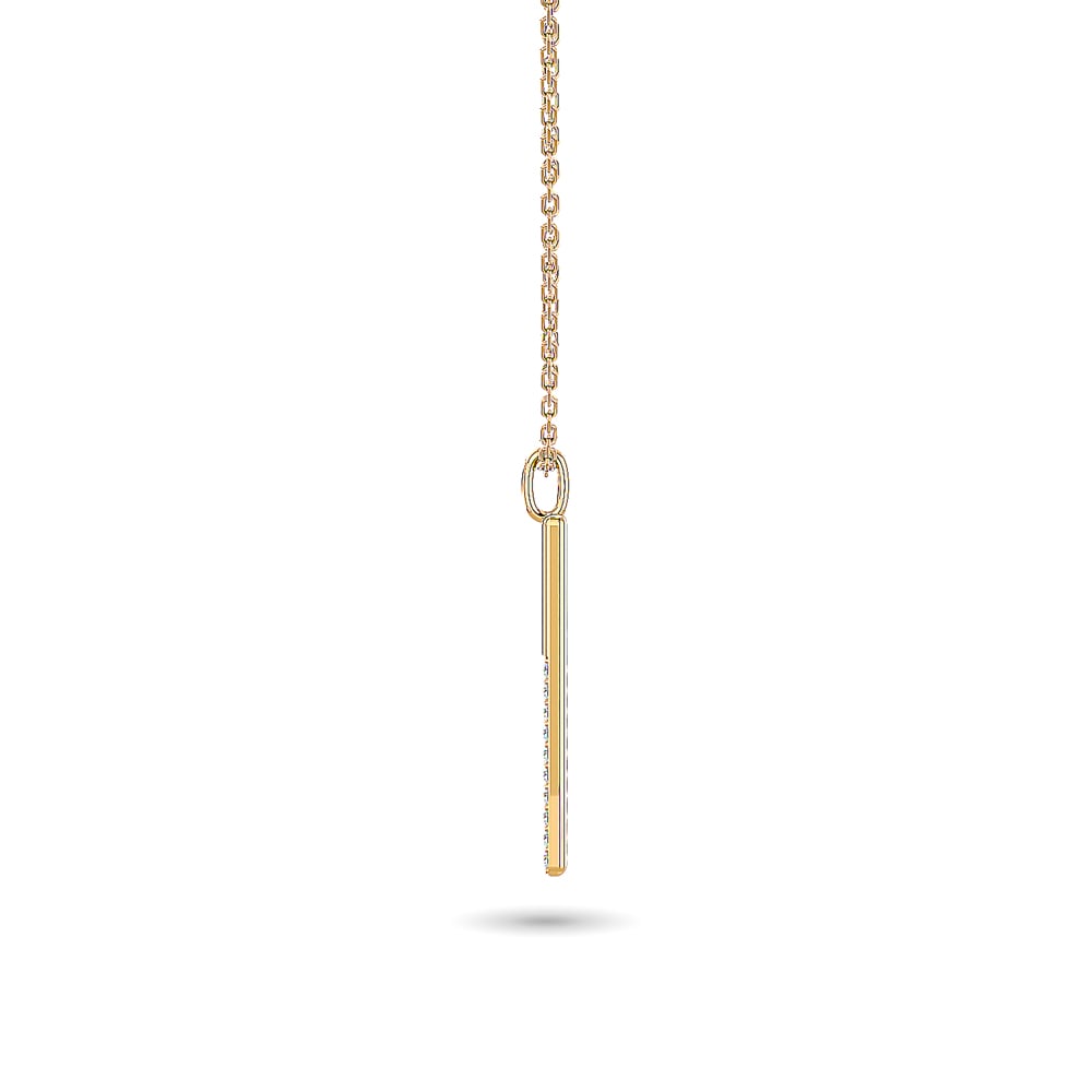 Diamond 1/10 Ct.tw Fashion Pendant in 10K Yellow Gold
