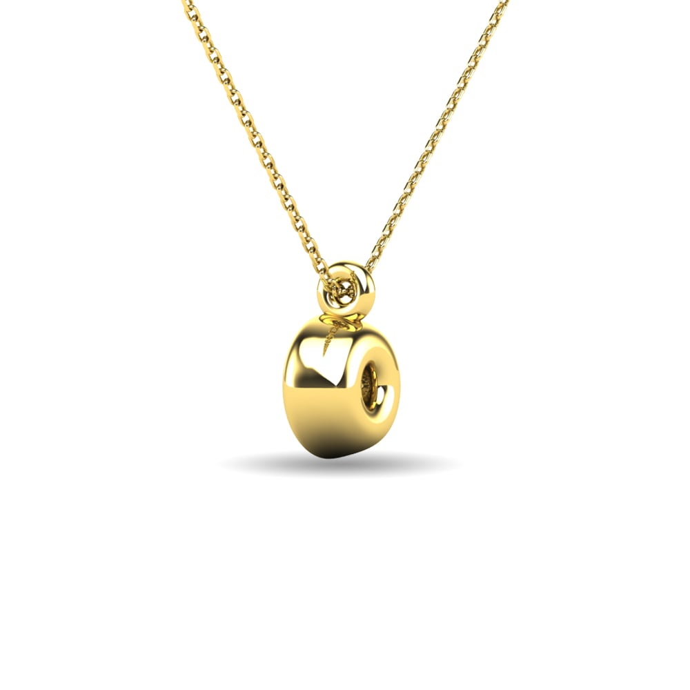 Diamond 1/10 Ct.tw Bezel Set Pendant in 10K Yellow Gold