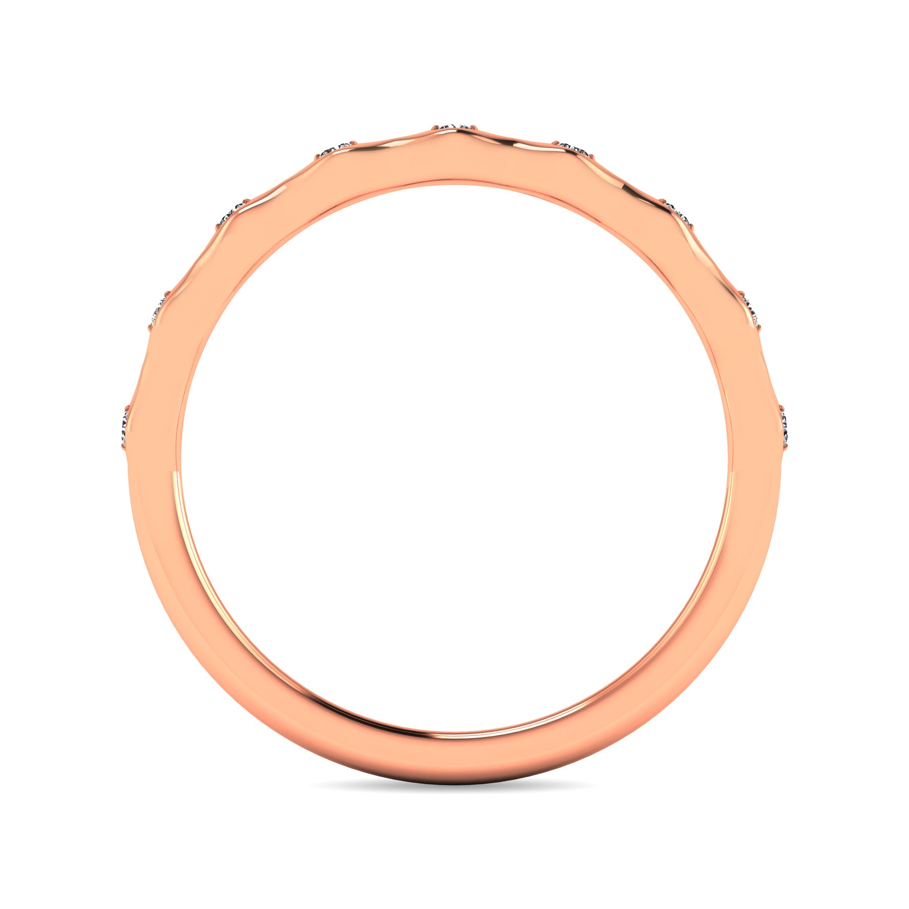 Diamond 1/10 Ct.tw Stackable Ring in 14K Rose Gold