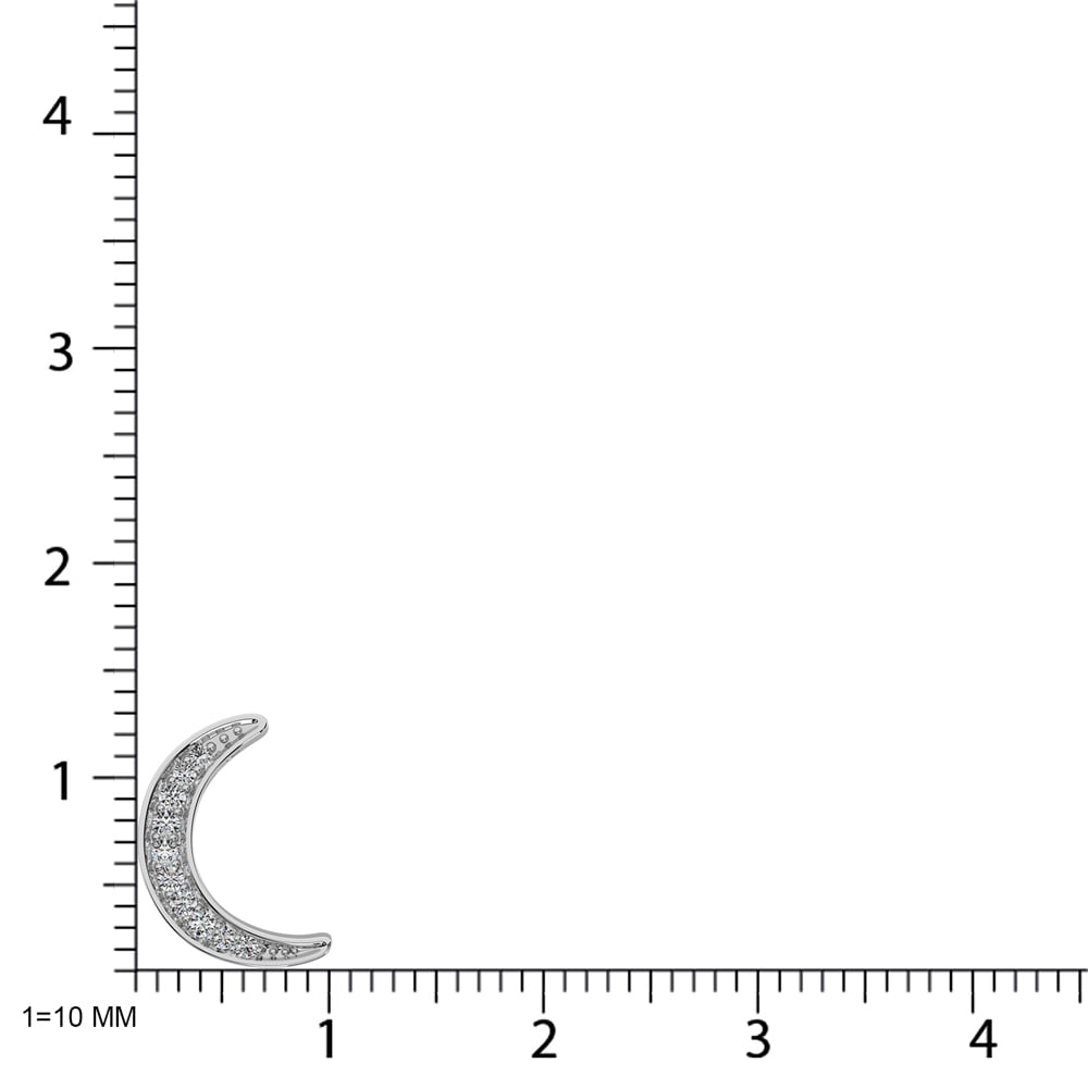 Diamond 1/10 Ct.tw Fashion Pendant in Sterling Silver