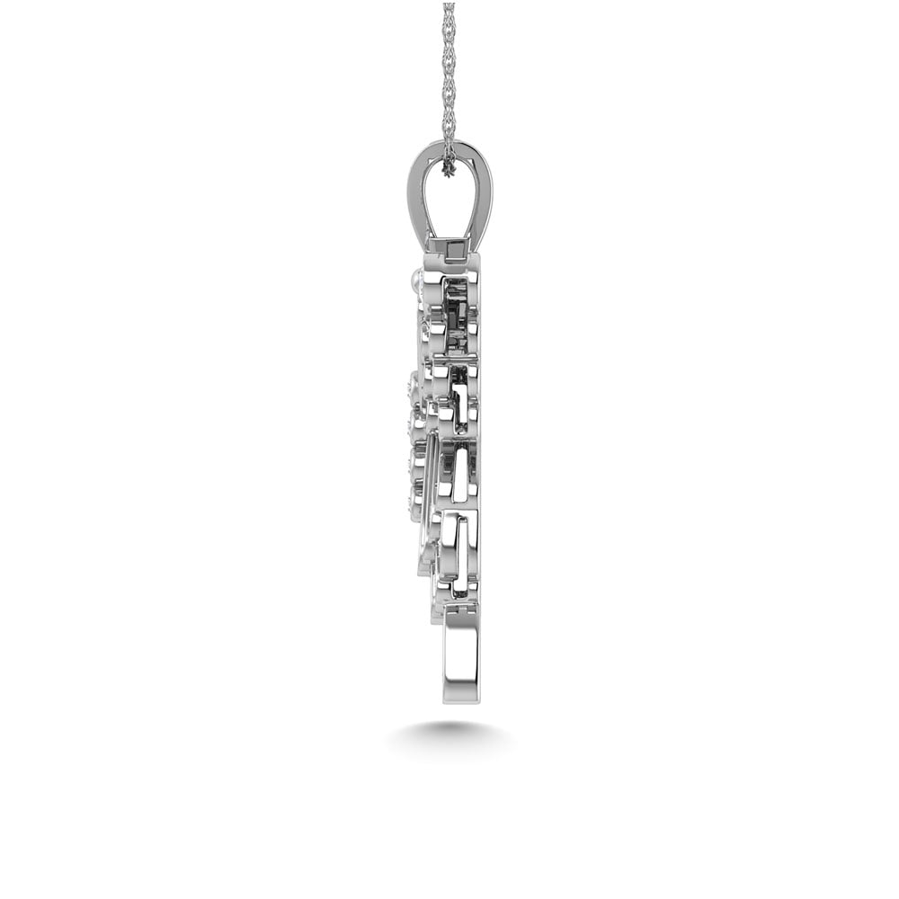 Diamond  5/8 Ct.Tw. Butterfly Pendant in 10K White Gold