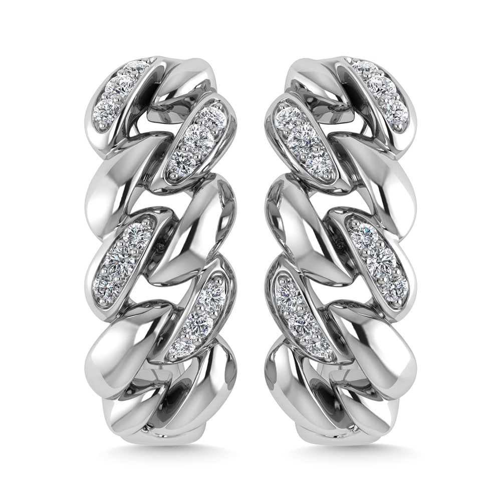Diamond  1/10 Ct.Tw. J Earrings in 10K White Gold