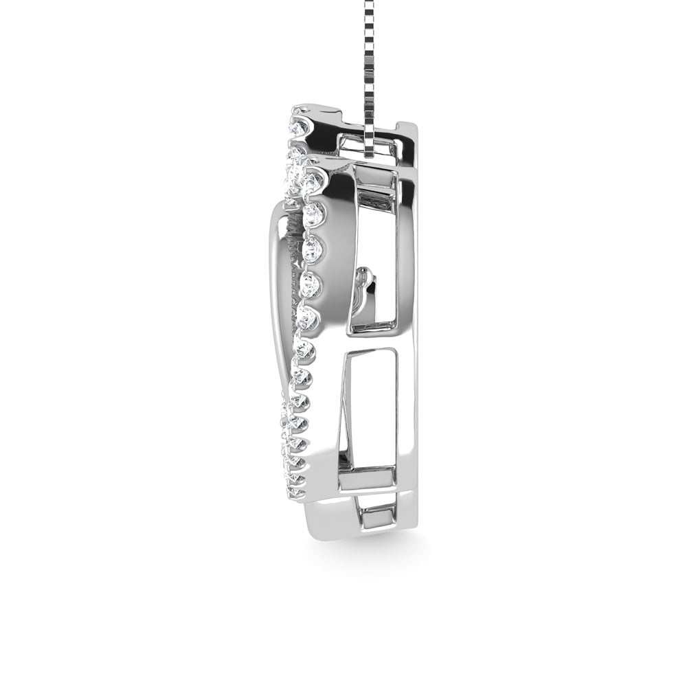 Diamond 1/5 Ct.Tw. Fashion Necklace in 10K White Gold