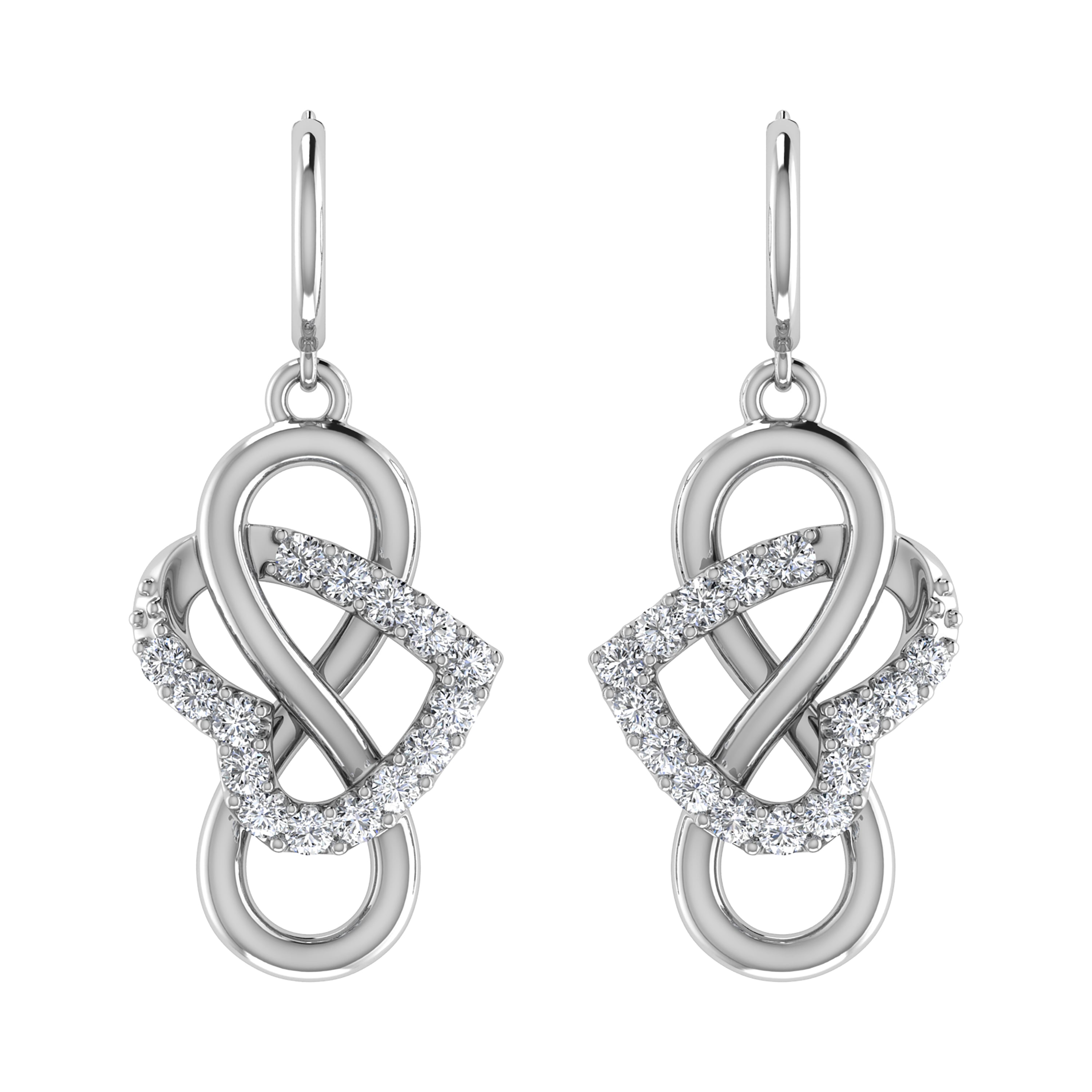 Diamond 1/4 Ct.Tw. Danglers Earrings in 10K White Gold