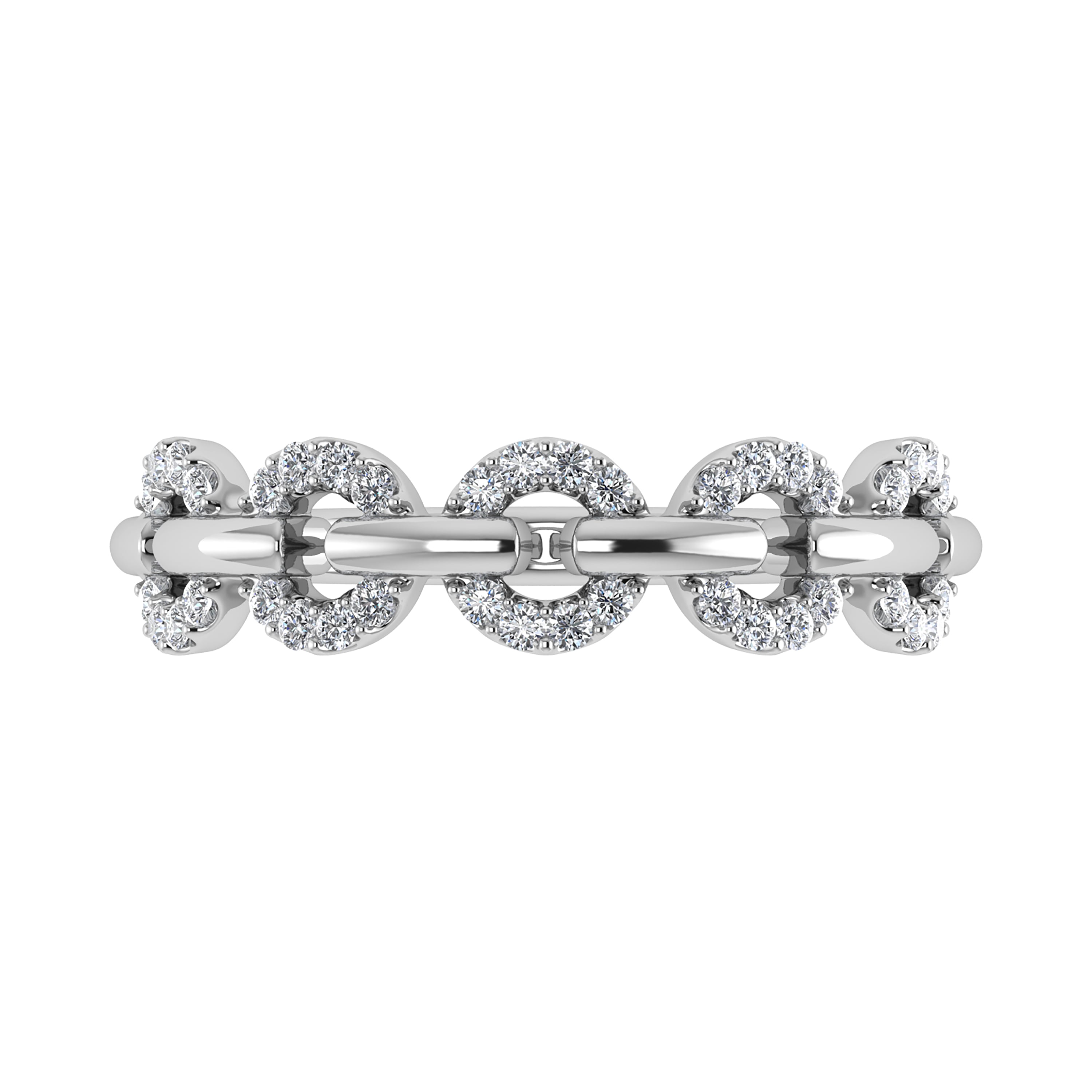 10K White Gold 1/6 Ct.Tw. Diamond Fashion Ring