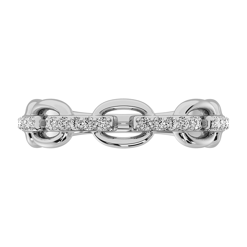 10K White Gold 1/5 Ct.Tw. Diamond Fashion Ring