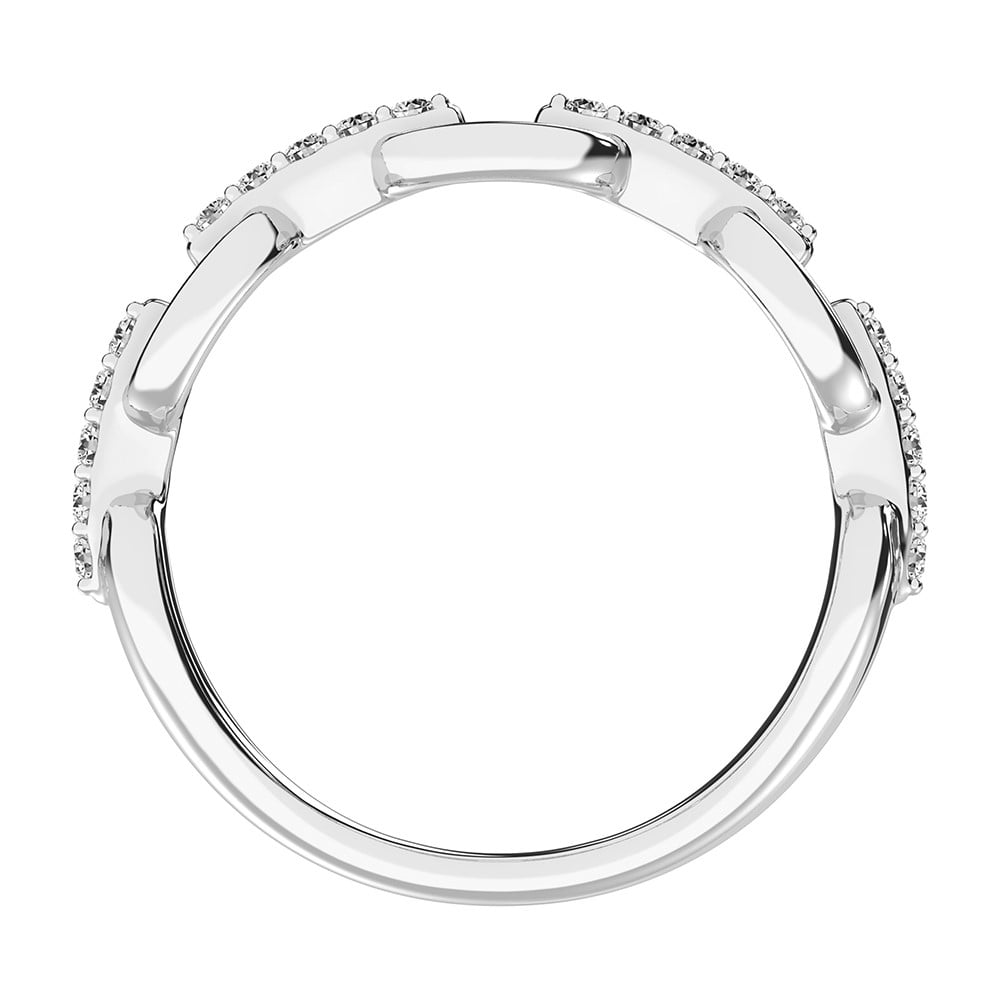 10K White Gold 1/5 Ct.Tw. Diamond Fashion Ring