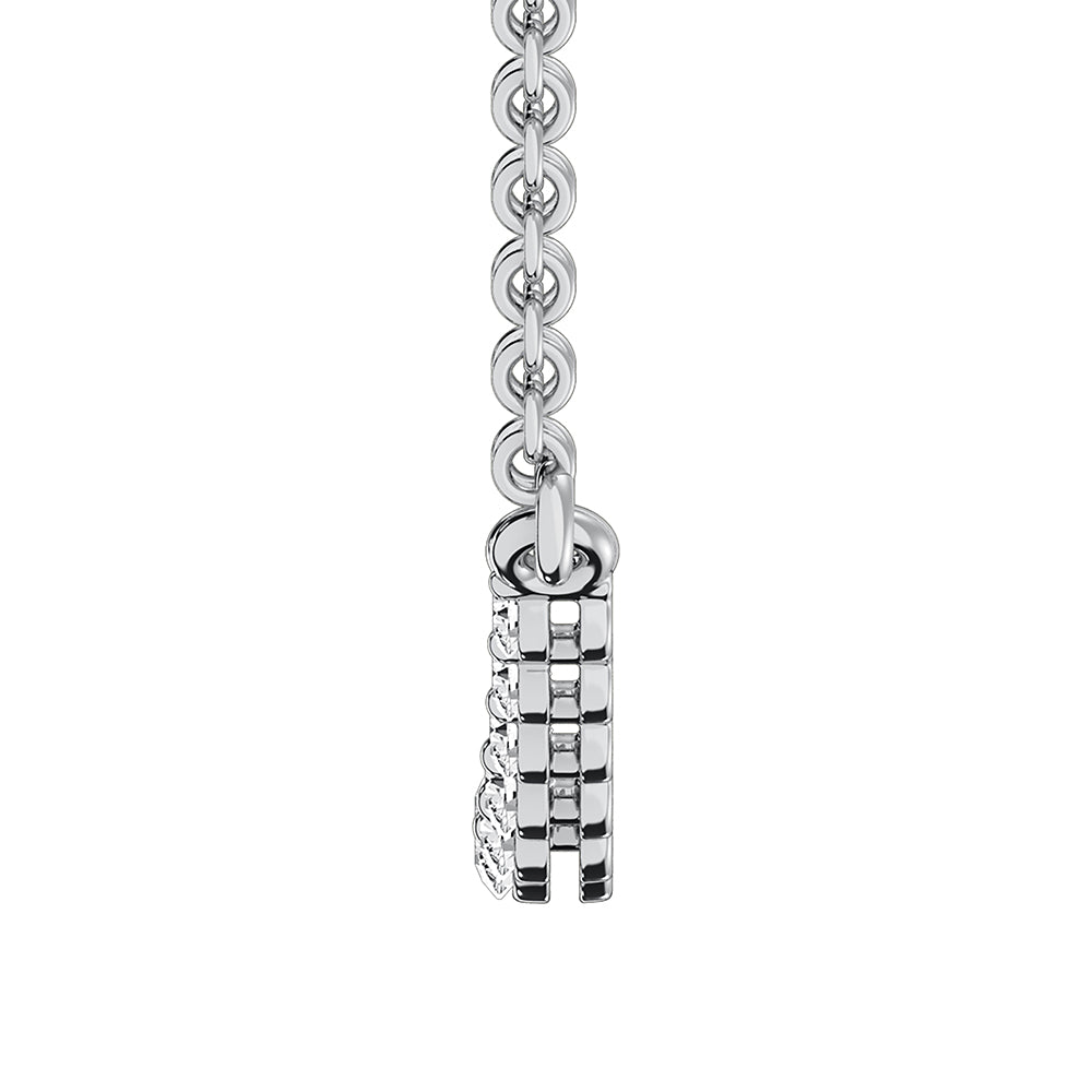14K White Gold 1/4 Ct.Tw. Diamond Necklace