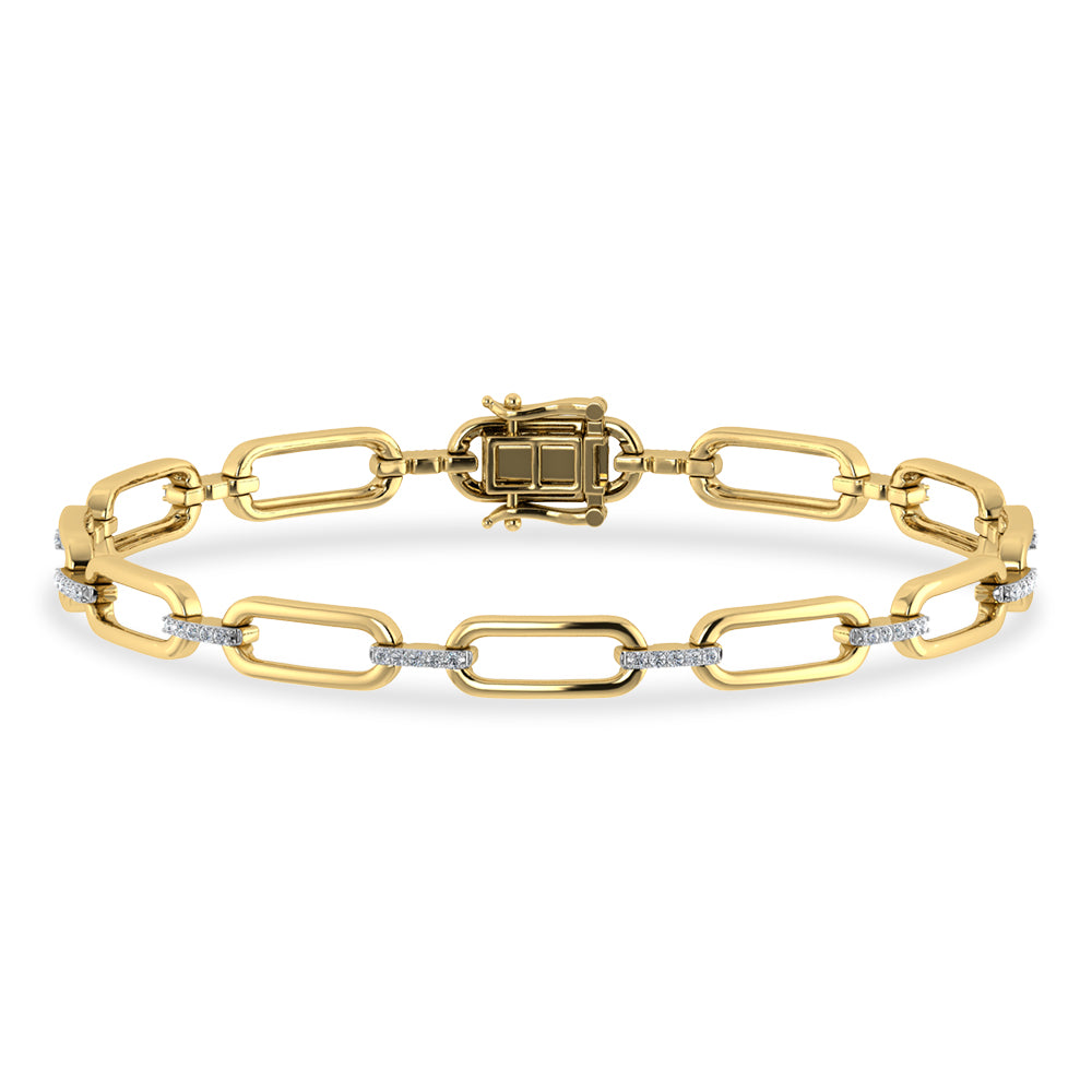Diamond 1/4 Ct.Tw. Fashion Bracelet in 10K Yellow Gold