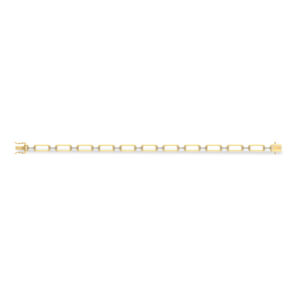 Diamond 1/4 Ct.Tw. Fashion Bracelet in 10K Yellow Gold