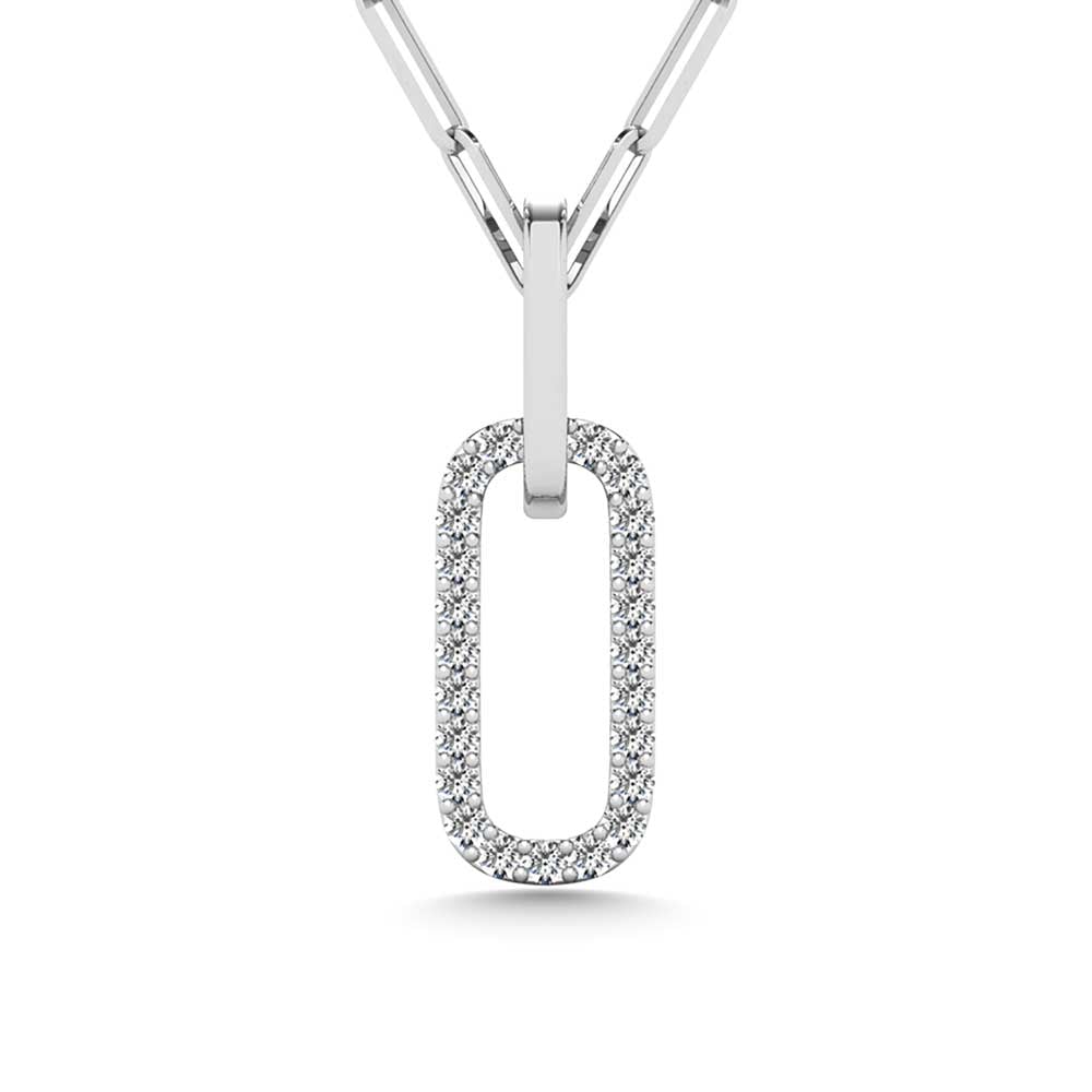 Diamond 1/10 Ct.Tw. Fashion Pendant in Sterling Silver