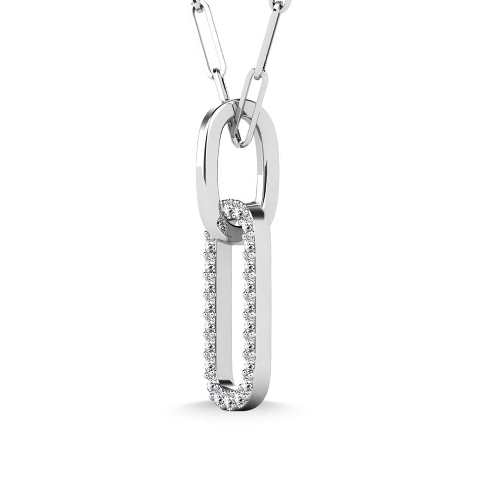 Diamond 1/10 Ct.Tw. Fashion Pendant in Sterling Silver